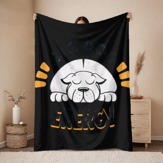 Big Dog Energy Throw Blankets