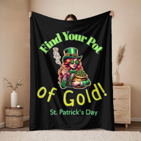 Find Your Pot Of Gold. Throw Blankets