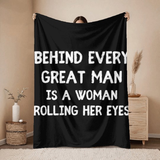 Funny Sarcastic Husband Wife Quote Throw Blankets