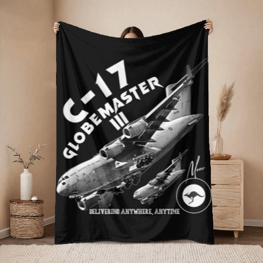 RAAF C-17 Globemaster – Heavy Airlift Power Throw Blankets