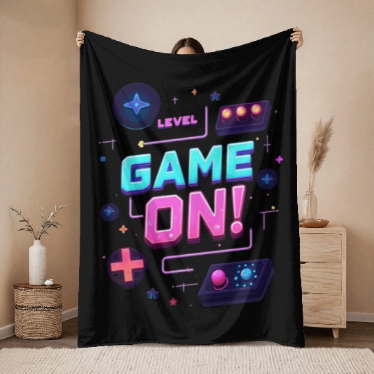 Level Up Your Style With Game On Throw Blankets
