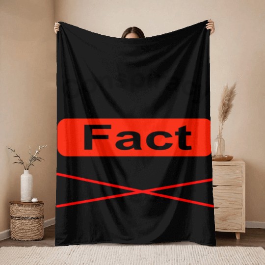 conspiracy fact Throw Blankets