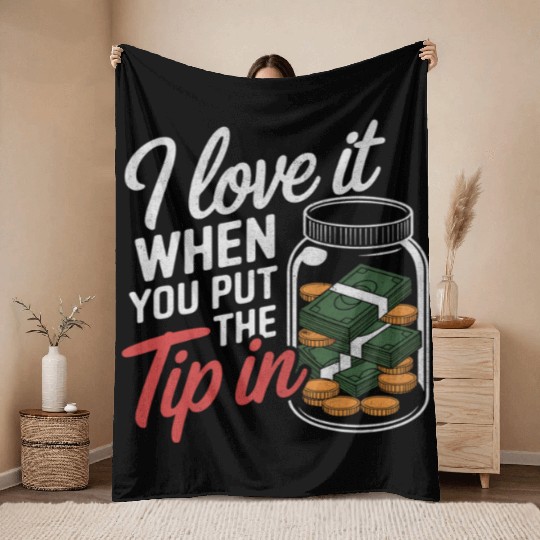 Funny Bartender Mixologist Gift For Men Women Bar Throw Blankets