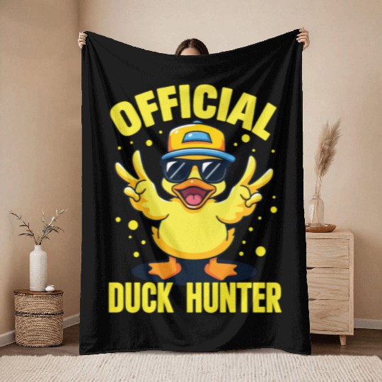 Duck Hunting Cruise Ducking Cruising Ducks Hunter Throw Blankets