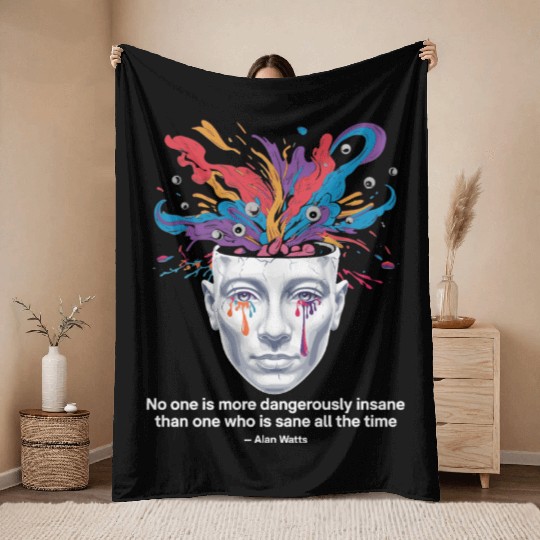 Mind Unleashed | Watts Psychedelic Insight Throw Blankets