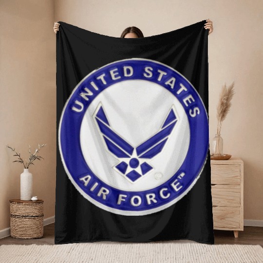 US Air Force 1 Throw Blankets