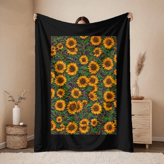 Natural Growth Throw Blankets
