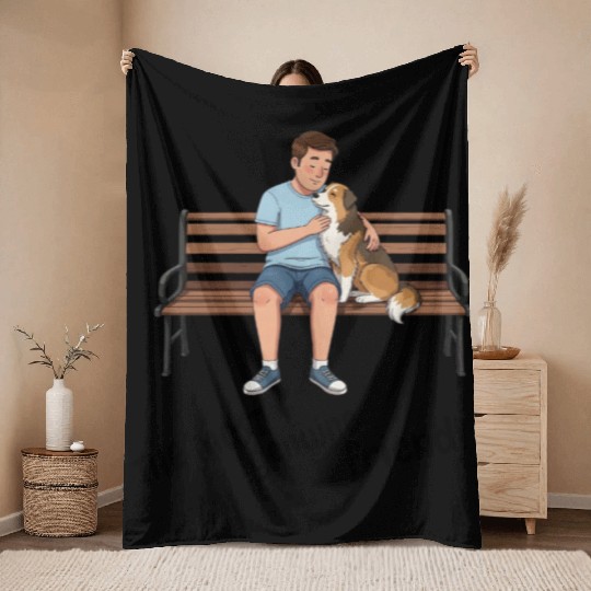 Cute Dog Lovers Wear Throw Blankets