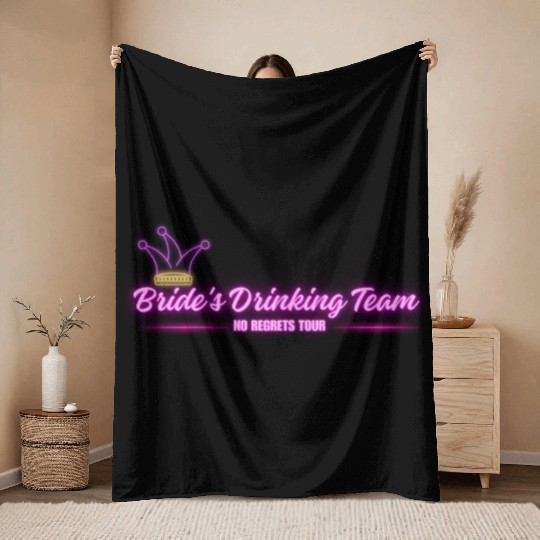 Bride's Drinking Team – No Regrets Tour Throw Blankets