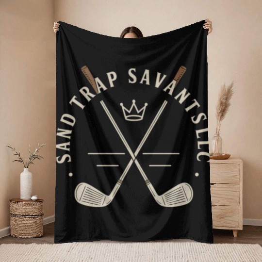 Goss Apparel: Sand trap savants llc Throw Blankets