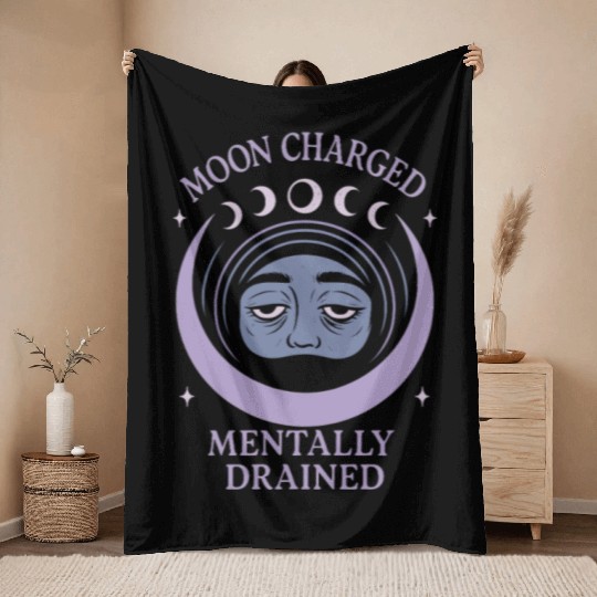 Witchy Book Club Pagan Reader Occult Fiction Coven Throw Blankets