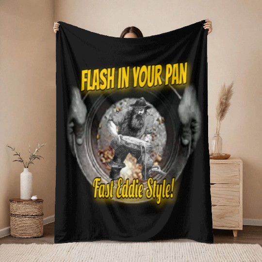 Fast Eddie Style Throw Blankets