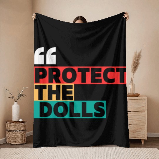 Colorful Modern Typography Motivational Quote T Throw Blankets