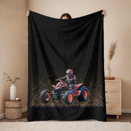 Sand Drag Racing Adrenaline Throw Blankets