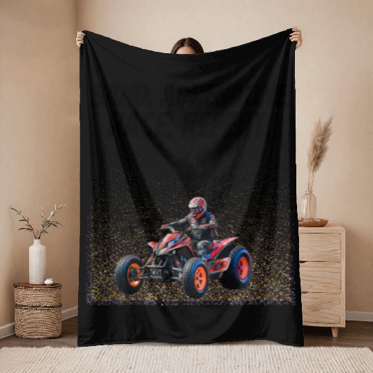Sand Drag Racing Adrenaline Throw Blankets