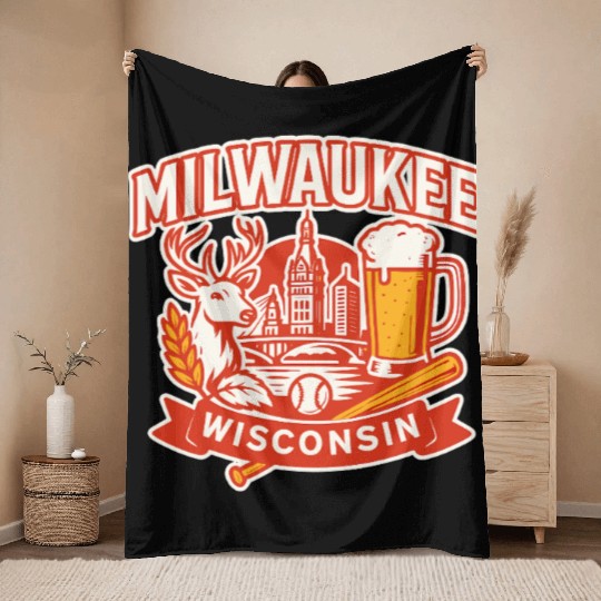 Milwaukee Wisconsin Throw Blankets
