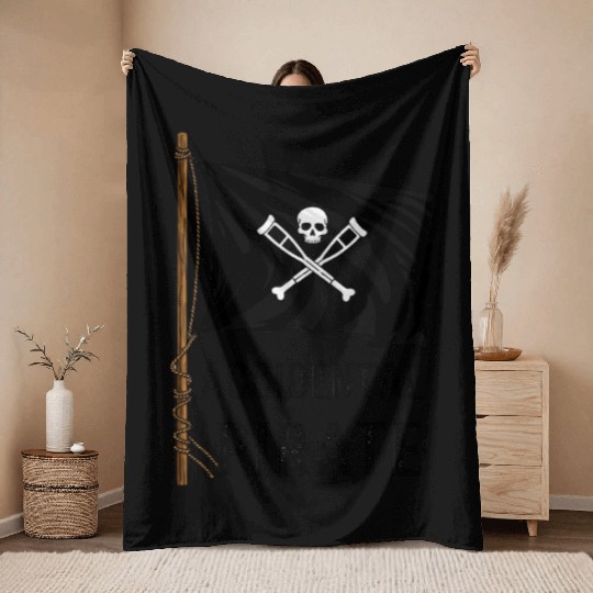 Accidental Pirate Funny Nautical Adventure Humor Throw Blankets