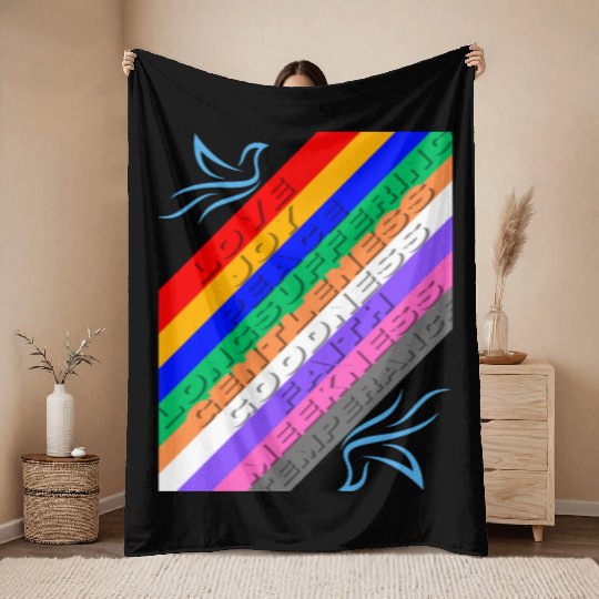 Fruit of the Spirit Throw Blankets