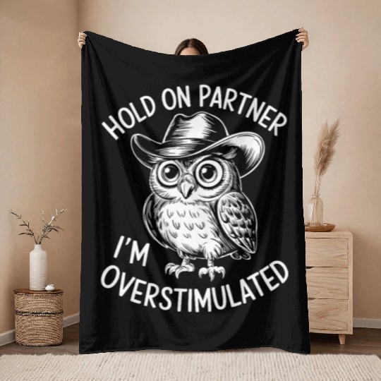 Neurodivergent Overstimulated Throw Blankets