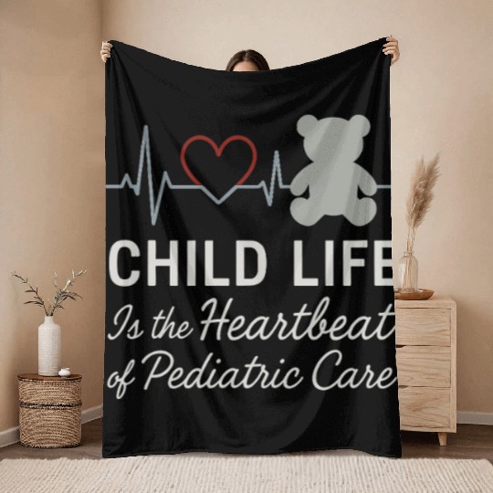 Child Life Specialist Pediatric Hospital Healing Throw Blankets