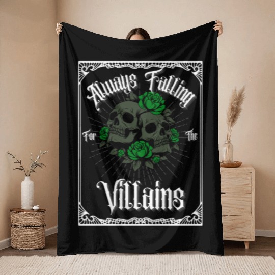 "Embrace the Dark Side – Iconic Villains Graphic T Throw Blankets