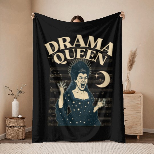 Drama Queen – Loud, Proud, and Slightly Unhinged Throw Blankets
