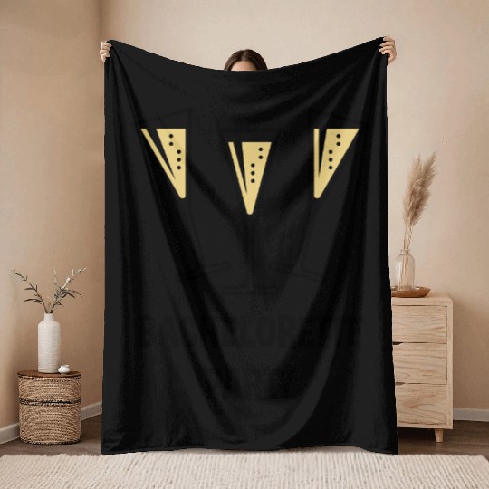 Bachelorette Party (Sparkling Wine Funnel Shut 2C) Throw Blankets