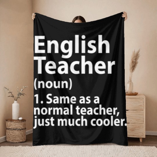 English teacher definition Throw Blankets