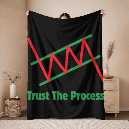 Trust The Process Throw Blankets