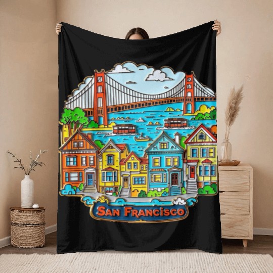 San Francisco Throw Blankets