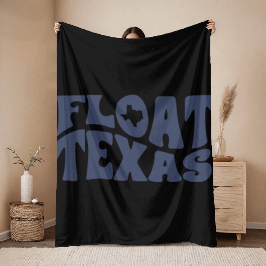 Float Texas Throw Blankets