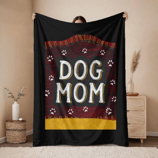 Dog Mom Life Essentials - Paws & Relax Collection Throw Blankets
