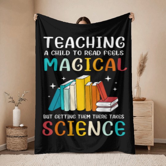 Reading Teacher Bookworm Read Books Throw Blankets