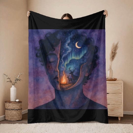 Wilderness Within Throw Blankets