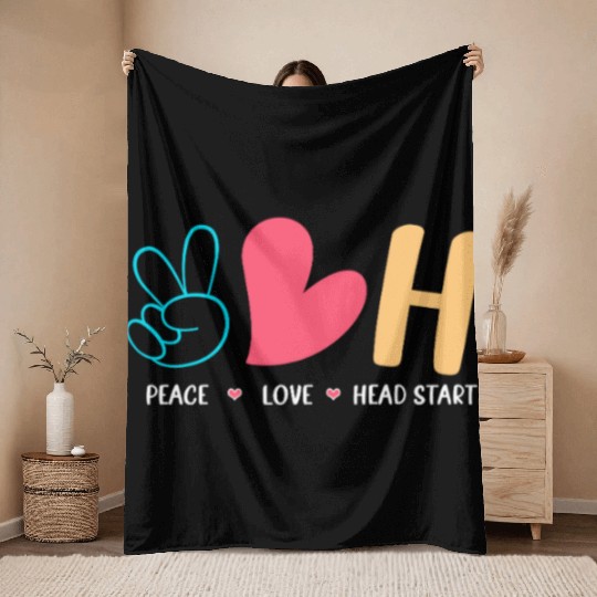 Head Start Crew School Teacher Throw Blankets