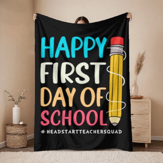 School Head Start Crew Teacher Throw Blankets