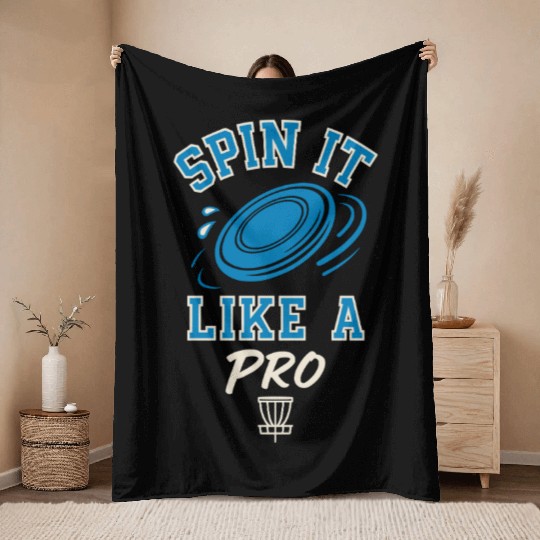 Disc Golf Coach Throw Blankets Disc Golf Instructor Frisbee