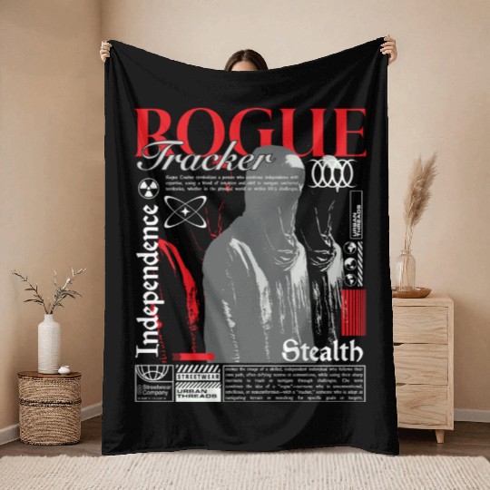 Rogue Tracker Throw Blankets