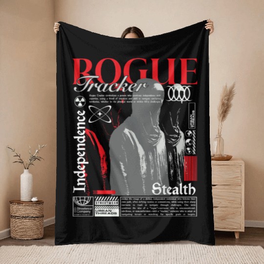 Rogue Tracker Throw Blankets