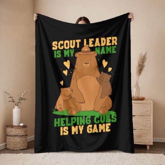 Scout Leader Is My Name Throw Blankets