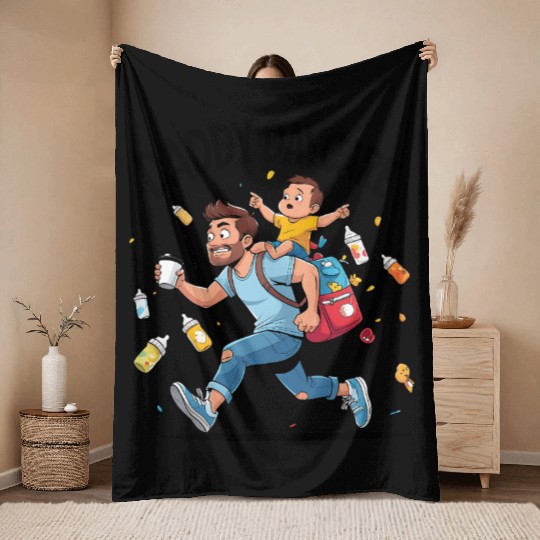 Daddy Daycare Father s Day Gift Throw Blankets
