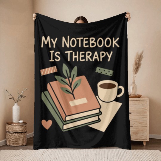 Journaling Aesthetic Creative Planner Life Writing Throw Blankets