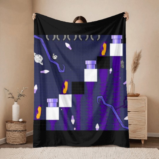 Climb Like a Penguin Throw Blankets