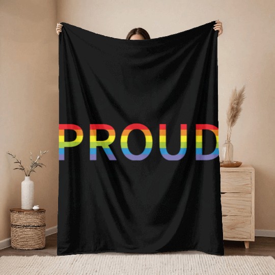 Gay Pride Good Is Proud Of You Throw Blankets
