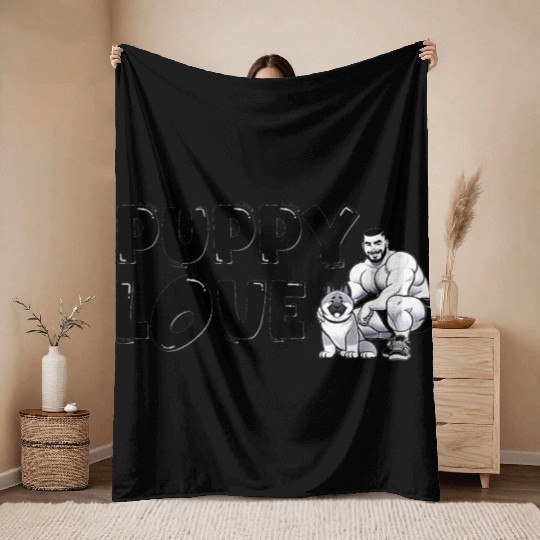 Puppy Love Throw Blankets