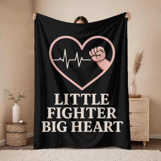 NICU Parent Pride Preemie Warrior Neonatal Throw Blankets