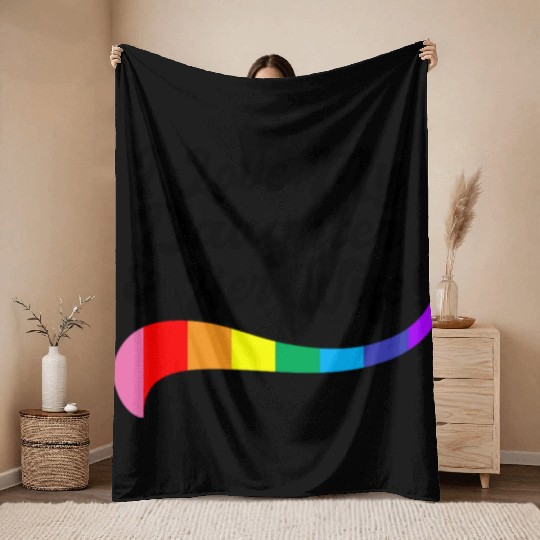 I love my daughter & her wife proud parent gay kid Throw Blankets