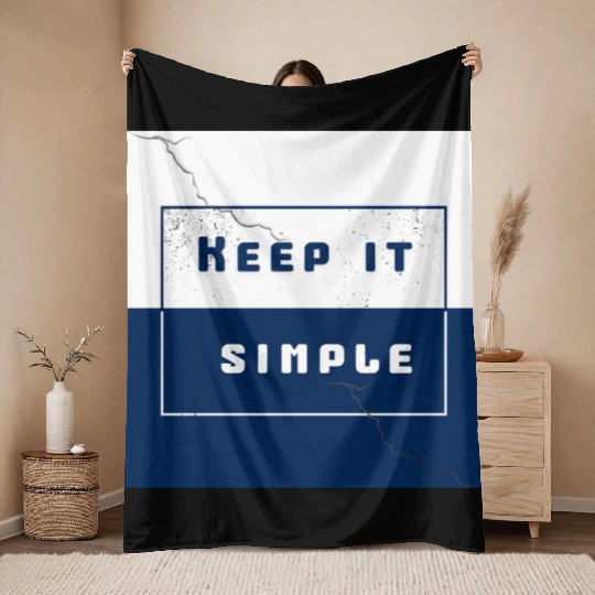 "Keep It Simple" Throw Blankets