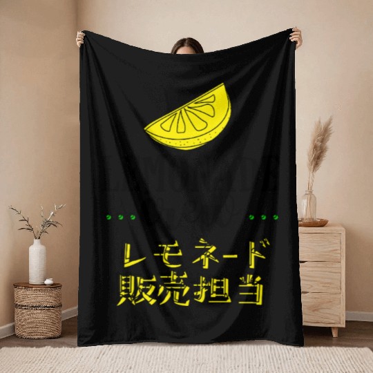 Lemonade Crew Retro Vintage Throw Blankets