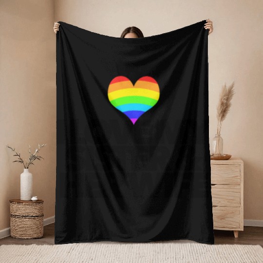 I love my sister & her wife lesbian gay rights Throw Blankets